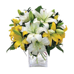 bouquet_di_gigli_gialli_bianchi